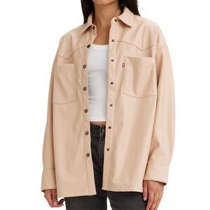 Levi’s faux leather shirt